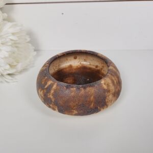 Vintage Studio Pottery Bowl | Mid Century Modern Art Pottery | Earth Tone Glaze